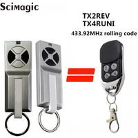 Compatible TX2REV / TX4RUNI 433.92MHz Remote Control Garage Gate Openers Command Handheld Transmitter