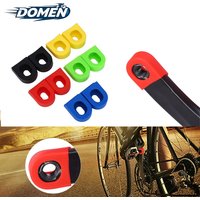 DOMEN Bicycle Silicone Crank Arm Protector Cover Bicycle Sleeve Pedal Crankset Bike Crankset Protective Caps Bicycle Accessories