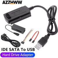 3-IN-1 SATA IDE PATA Hard Drive to USB Adapter USB 2.0 to SATA IDE Cable for 2.5"/3.5"/5.25" Hard Disk HDD SSD PC Desktop Laptop