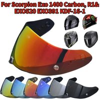 Helmets Visor For Scorpion Exo 1400 Carbon, R1 & EXO 520 391 Motorcycle Helmet Lens Visor Plating Uv Protection Lens Faceshield image 4