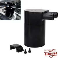 UNIVERSAL Aluminum Alloy Reservior Oil Catch Can Tank for BMW N54 335 Black oil catch can kit fuel can fuel tank
