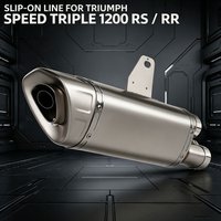 Sport Street Bike Exhaust Slip On Line Kit For Triumph Speed Triple 1200RR 1200RS 1200 RR RS Moto Tailpipe Muffler With DBKiller