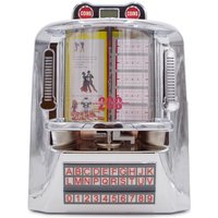 T American retro desktop jukebox silver chrome bluetooth speaker can edit 200 playlists
