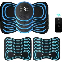 EMS Cervical Spine Massager Mini Electric Neck Massager Tens Low Pulse Neck Back Body Muscle Stimulator Arm Leg Relaxation Pads