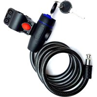 AliExpress NONE 〔E〕Universal Motorcycle Lock Anti-Theft Belt 2 Keys For Bike Safety Steel Rope Cable Portable Electric Vehicle Lock Cable Lock