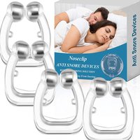 4PC Anti Snoring Corrector Snore Prevention Tool Men Women Anti-Snore Device Snore Elimination Nose Clip Quiet Sleep Night