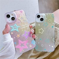Case For Samsung Galaxy A16 A05S A15 A25 A35 A55 A14 A24 A34 A54 A13 A23 A33 A53 A73 Star Gradient Glitter Laser Colorful Cover