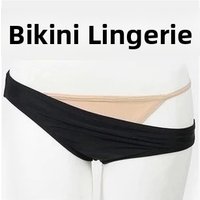 Invisible Low Waist Bikini Swimsuit Fine Strap Anti Exposure Innerwear Sea Country Brand Sport Fitness Swimming Equipment