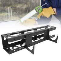 Caulk Tube Holder Space Saving Powder Coating Wall Mounted Sealant Organizer for Garage Workshop Wall Mounted Sealant Organizer