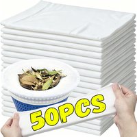 50/5PCS White Pool Skimming Basket Filter Sock Skimmer Basket for Leaves Debris Water Tanks Pool Garbage Catcher White Cover Bag