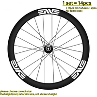 AliExpress NONE 14pcs/set For Bogacha at the World Championships ENVE SES Road bike wheel stickers Color change wheelset painting 50mm height