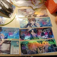 Anime Honkai:Star Rail HD Reverse Direction Laser Paper Ticket Bookmark Postcard for Fans Gifts Collections Book Page Keychain