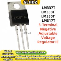 10-30-50-100Uds LM317T TO-220 LM317 LM350 LM337 LM338 LM337T LM338T LM350T 3-Terminal Negative Adjustable Voltage Regulator IC