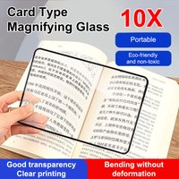 Magnifying glass light A5 Full Page Large Sheet Magnifier Magnifying Glass Book Page Magnification 3X Ultra-thin Magnifier Loupe