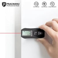 Pracmanu 30m Mini Laser Distance Meter High Precision Digital Laser Rangefinder Usb Rechargeale Construction Tool