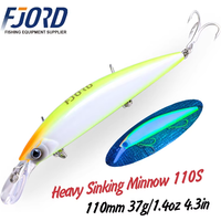 Fjord 110s 37g 90s 29g 70s 17g schwer sinkende Elritze Angeln lockt Salzwasser Süßwasser Long Casting Meer künstlichen Köder Jerkbait