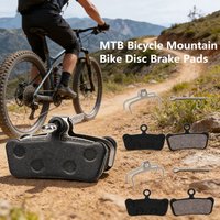 2PCS Bicycle Mountain Bike Disc Brake Pads Resin Semi-Metallic For SRAM X.O Sram Guide RSC/RC/R Avid XO E7 E9 Trail 4 Pistions
