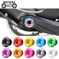 MUQZI Crankset Arm Bolt MTB Road Bike M15 Crank Fixing Screws Aluminum Alloy CNC Crank Cover Bicycle Parts Accessories