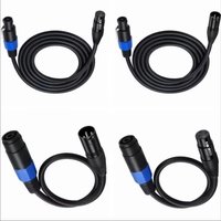 Speakon To XLR Cable Audio Jack Speak SOUND Male To XLR Female Male Extension Cable - Pro DJ PA Gig Stage Microphone Mic 3 Pin