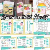 Tropical Blooms Coastal Vibes Metal Cutting Dies Stencil Word Clear Stamps For DIY Making Card Scrapbook Embossed Paper Album