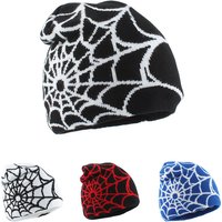 Casquette Hip Hop Streetwear unisexe, chapeau unisexe, toile d'araignée, tissage jacquard, bonnets chauds pour hommes et femmes, mode punk, hiver