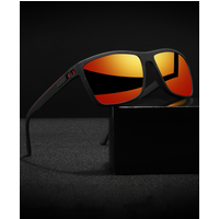 AliExpress NONE Premium Square Polarized Sunglasses - Spring Hinge Design, Comfort Fit for Cycling, Fishing, Beach & Daily Wear