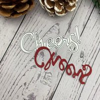 Cheers Cursive Word Metal Cutting Dies DIY Party Celebration Scrapbooking Card Embossing Craft Die Cuts