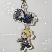 Anime Keychain Women Sherlock Holmes Acrylic Key Chain Man The Abominable Bridekey Ring Pendant Ornament Accessories Friend Gift