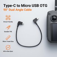 Type C to Micro USB Data Cable for DJI Mavic Mini/Air/Spark Controller OTG Charging&Data Sync Cord for Android Phones Accessorie