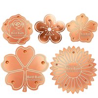Bird Bath Water Purifier Copper Purification All-Season Physical Safe Copper Disk Bird Bath Insert for Homeowners Gardeners