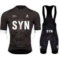 AliExpress salexo syn SYN Sports Team Bicycle Clothing 2025 Summer Ropa Ciclismo Men Short Sleeve Cycling Jersey Set Breathable MTB Bike Bib Shorts