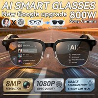 Nouvelles Lunettes Intelligentes IA 2026 – Traduction 120+ Langues, Caméra 800W Pixels, Lecteur Vidéo et Musique, Appels Professionnels, Lunettes 8K à Changement de Couleur pour Hommes