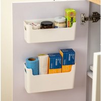 Non Perforated Cling Film Rack Inside Cabinet Wall Shelf Shelves Spice Rack Dish Drying Rack Cabinet Door Organiser for Kitchen