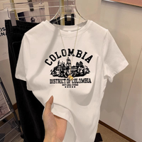 2025Printed Short Sleeve Plus Size Women's Short Sleeve T-Shirt Summer Loose Women's T-Shirt High Quality Letter Pattern CCXX219