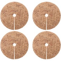 4Pcs 45Cm Thick Coconut Fiber Mat Plant Protection Mat For Pot Mulch Disc Garden Supply Basket Liner Coconut Mulch Mat Root