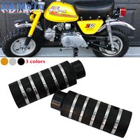 M10 Aluminum Rear Axle Foot Pedal Rest Pedal For Honda Z50 Z50A Z50J Z50R Mini Trail Monkey Mountain Road Bike Universal Parts