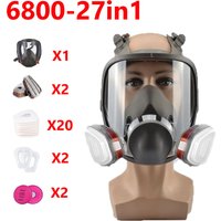 6800 Anti-Fog Gas Mask Full Face Industrial Painting Spraying Respirator Safety Work Filter Dust Proof Formaldehyde Protection