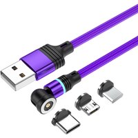540 Degrees Rotate Magnetic USB C Cable 1M 2M 3M TYPE C Cable For Mobile Phone Magnet Charger Wire Cord For Huawei Xiaomi