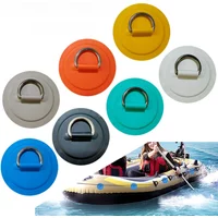 Water Sports D Ring Patches 6.5CM Stainless Steel Buckle For Kayak Surfboard Storage On Canoes And Paddleboards