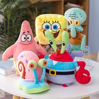 SpongeBob SquarePants Original Pendant Plush Toy Gary Patrick Star Squidward Tentacles Bag Backpack Key Ring Doll Birthday Gift