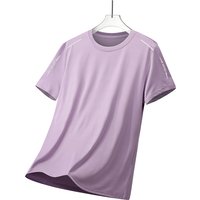 CHRLCK US/EU Size Women Quick Drying Short Sleeves Street Jogging Fitness Solid Color Breathable T-shirt Reflective Strip Woman
