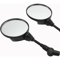 AliExpress PowerMotor Motorcycle Foldable Round 10MM 2pcs Scooter Rear Mirror Side Mirror for Motocross Accessories for Bike Rearview Mirrors