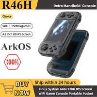 R46H Retro Game Console Handheld 1024*768 4.2 Inch R36S Large Screen Arkos System Portable Pocket Video Game Player Boy Gifts