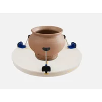 Portable Pottery Machine Turntable Clamp Pottery,15.35inch Adjustable Ceramic Art Repair Tool,Ceramic Trim Holder Centers Clip