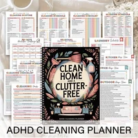 Daily Cleaning Planner for ADHD Adults And Kids Household Organizer with Schedule And Checklist Features