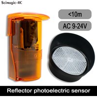 10m Automated Gate Safe reflective Detector Sensor Swing Sliding Garage Gate Door opener Safety beam Infrared Photocells