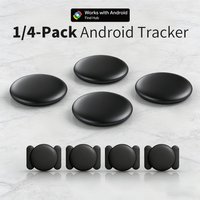 1/4er-Pack Android Tracker Saugwasserdichtes Anti-Verlust-Findergerät für Google's Find Hub App Smart Tag für Pixel Motorola GMS