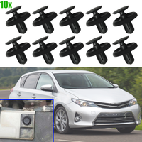 10Pcs For Toyota Auris 2006 2007 2008 2009 - 2016 Car Engine Cover Clip Trim Panel Bumper Fender Push Pin Rivet 90467-07201