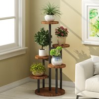Sturdy Modern Wooden Plant Stand 3 Tier Flower Pot Rack Indoor Outdoor Balcony Corner Garden Home Decor Indoor Plant Stand