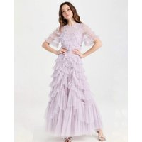 Customized Pleat Tiered A-line O-Neck Long Dresses Bespoke Occasion Prom Woman Elegant Party Wedding Homecoming High Quality
